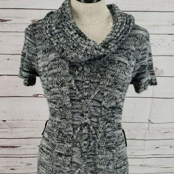 No Boundaries Mini Sweater medium Tunic Dress Gray - Picture 5 of 7